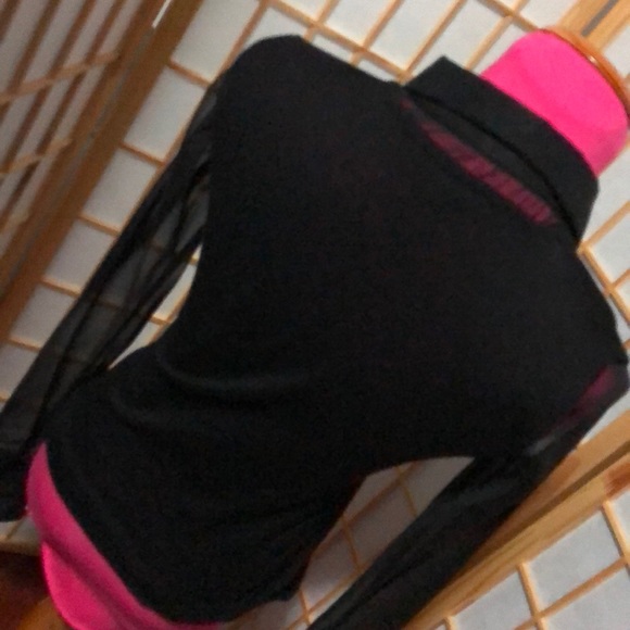 Georgina Brandolini cashmere sheer sleeve top S/M - Picture 5 of 8